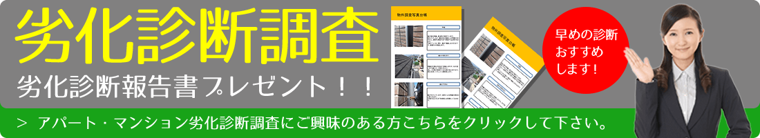 劣化診断調査 劣化診断調査報告書プレゼント
